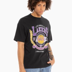 Mitchell & Ness Los Angeles Lakers Vintage Arch T-Shirt Black 703814