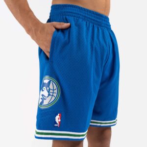 Mitchell & Ness Minnesota Timberwolves 1993-94 Hardwood Classics Throwback Swingman NBA Shorts Blue 709373