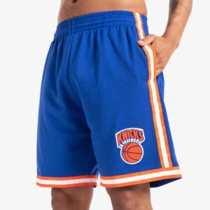 Mitchell & Ness New York Knicks 1991-92 Hardwood Classics Throwback Swingman NBA Shorts Blue 709311