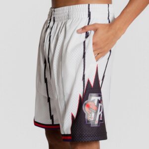 Mitchell & Ness Toronto Raptors 1998-99 Hardwood Classics Throwback Swingman NBA White Shorts White 709446