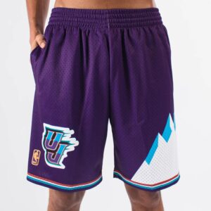 Mitchell & Ness Utah Jazz 1996-97 Hardwood Classics Throwback Swingman NBA Shorts Black 711139