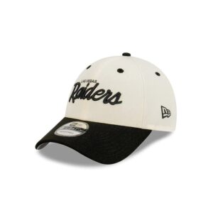 New Era Las Vegas Raiders 9FORTY Wordmark NFL Snapback Hat White 703009