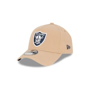 New Era Las Vegas Raiders Camel Ocean 9FORTY A-Frame NFL Snapback Hat Beige 703002