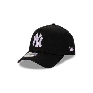 New Era New York Yankees Lilac 9FORTY A-Frame MLB Snapback Hat White 705344