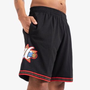 Mitchell & Ness Philadelphia 76ers 2000-01 Hardwood Classics Throwback Swingman NBA Shorts Black 710976