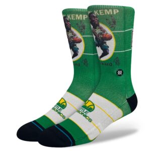 Shawn Kemp Seattle Sonics Retro Big Head NBA Socks Black 706207