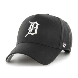 Baseball Cap 47 Brand Detroit Tigers Black & White 47 MVP DT MLB Snapback Hat Black 715856