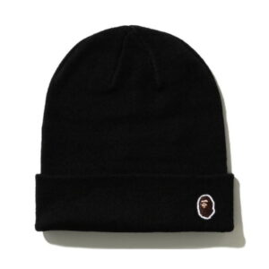 BAPE Ape Head One Point Knit Cap (FW20) Black Black 716961