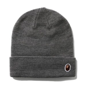 BAPE Ape Head One Point Knit Cap (FW20) Gray Gray 716959