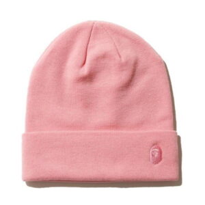 BAPE Ape Head One Point Knit Cap Pink/Pink Pink/Pink 715985