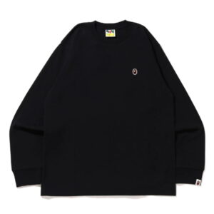 BAPE Ape Head One Point L/S Tee Black Black 716978