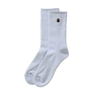 Sports socks BAPE Ape Head One Point Socks (SS21) White White 717665