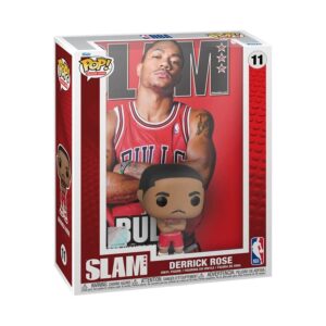 Funko Collectible Figure Derrick Rose Chicago Bulls Slam Magazine Cover NBA Pop Vinyl White 716464