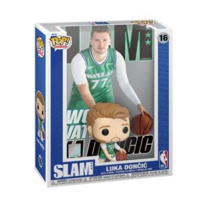 Funko Luka Doncic Dallas Mavericks Slam Magazine Cover NBA Pop Vinyl Collectible Figure Grey 716455