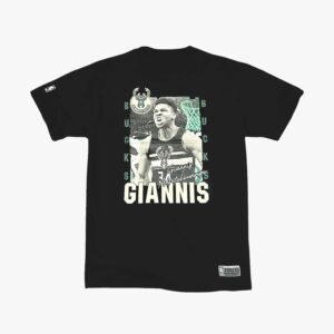 Giannis Antetokounmpo Milwaukee Bucks Ashland NBA T-Shirt Black 714866