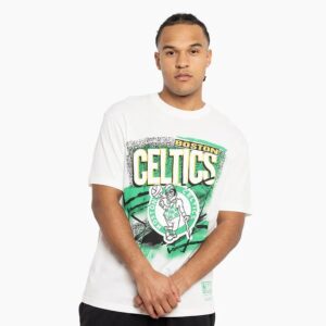 Mitchell & Ness Boston Celtics Vintage Abstract T-Shirt White 712717