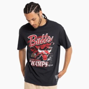 Mitchell & Ness Chicago Bulls Script Conference Champs Vintage NBA T-Shirt Black 714925