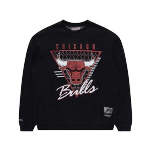 Mitchell & Ness Chicago Bulls Tri-Logo NBA Crewneck T-Shirt 717291