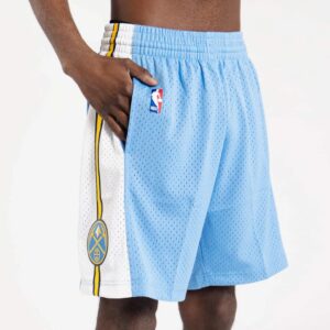 Mitchell & Ness Denver Nuggets 2016-17 Hardwood Classics Throwback Swingman NBA Shorts Blue 711868