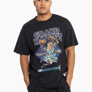 Mitchell & Ness Larry Johnson Charlotte Hornets Grandmama Vintage NBA T-Shirt Black 713033