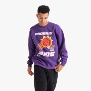 Mitchell & Ness Phoenix Suns Vintage Shooting NBA Crew Neck Jumper T-Shirt Red 717237