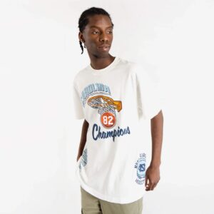 Mitchell & Ness University Of North Carolina Tar Heels Vintage Simply The Best NCAA T-Shirt White 713214