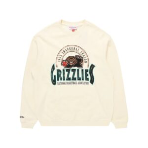 Mitchell & Ness Vancouver Grizzlies Inagural Vintage NBA Crewneck T-Shirt White 717336