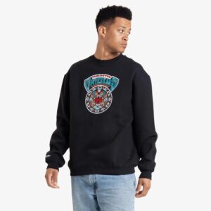 Mitchell & Ness Vancouver Grizzlies Vintage Stitched Tribal NBA Crewneck T-Shirt White 717326