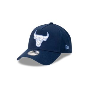 New Era Chicago Bulls 9FORTY Midnight Ice A-Frame NBA Snapback Hat Blue 717153