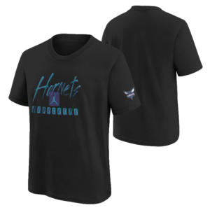 Nike Charlotte Hornets 2024 City Edition Courtside 1 Youth NBA T-Shirt Black 713325