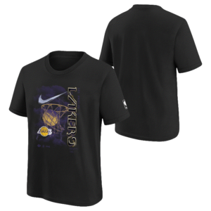 Nike Los Angeles Lakers 2024 City Edition Courtside 2 Youth NBA T-Shirt Black 713407