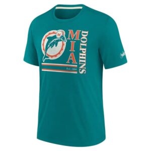 Nike Miami Dolphins Historic Logo Tri-Blend NFL T-Shirt 715126