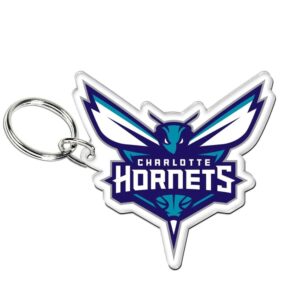 Wincraft Charlotte Hornets Premium Acrylic Team Logo NBA Keyring Violet-turquoise 717168