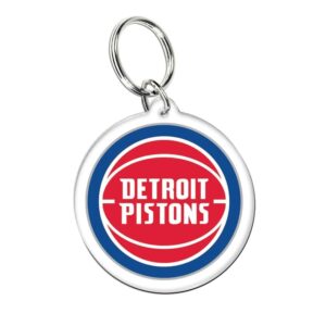 Wincraft Detroit Pistons Premium Acrylic Team Logo NBA Keyring Red-blue 717172