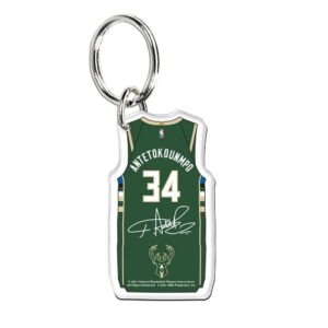 Wincraft Giannis Antetokounmpo Milwaukee Bucks Premium Acrylic NBA Keyring Green 717186