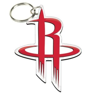 Wincraft Houston Rockets Premium Acrylic Team Logo NBA Keyring Red 717176