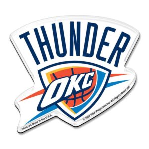 Wincraft Oklahoma City Thunder Premium Acrylic Team Logo NBA Keyring White 717154