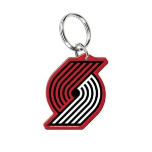 Wincraft Portland Trail Blazers Premium Acrylic Team Logo NBA Keyring Red-white 717178