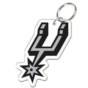 Wincraft San Antonio Spurs Premium Acrylic Team Logo NBA Keyring Black-silver 717166