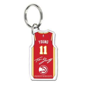 Wincraft Trae Young Atlanta Hawks Premium Acrylic NBA Keyring Red-white 717184