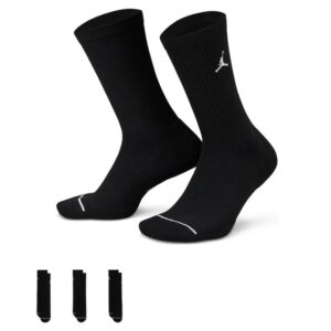 Sports socks 2023 Jordan Everyday Max Crew Black Socks 3 Pack Black 718551