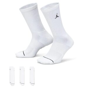 Sports socks 2023 Jordan Everyday Max Crew White Socks 3 Pack White 718559