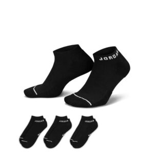 Sports socks 2023 Jordan Everyday Max No-Show Black Socks 3 Pack Black 718533