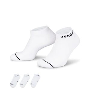 Sports socks 2023 Jordan Everyday Max No-Show White Socks 3 Pack White 718544