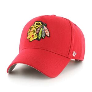 Baseball Cap 47 Brand Chicago Blackhawks '47 MVP DT NHL Snapback Hat Red 720307