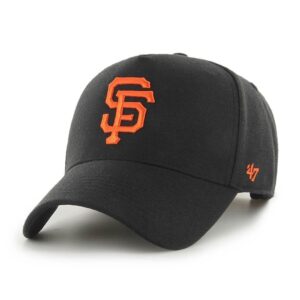 Baseball Cap 47 Brand San Francisco Giants '47 MVP DT MLB Snapback Black Orange Hat Black 719510