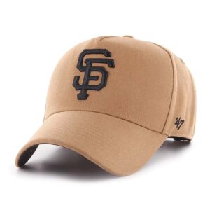 Baseball Cap 47 Brand San Francisco Giants 47 MVP DT MLB Snapback Hat Beige 718965