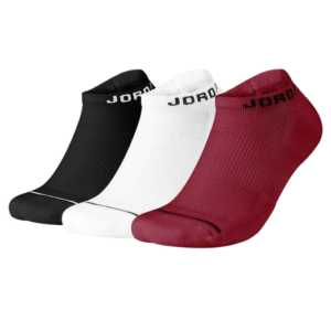 Jordan Everyday Max No-Show Socks 3 Pack Black, White, Red 718584