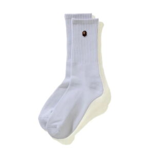 Sports socks BAPE Ape Head One Point Socks (FW20) White White 718801