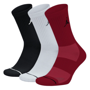 Sports socks 2024 Jordan Everyday Max Crew Socks 3 Pack Black, White, Red 718573